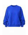 Women's Oversize Fit 100% Cotton Blue Sweatshirt