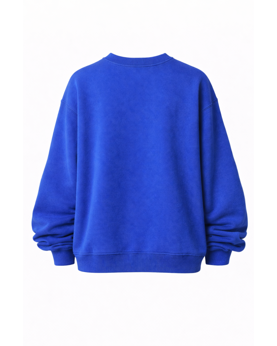 Felpa Donna Oversize Blu 100% Cotone 320–500 GSM | WoxWear 2