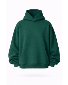 Женское Зеленое Худи Oversize 100% Хлопок 320–500 GSM | WoxWear