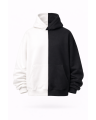 Women's Oversize Fit Black&White Hoodie