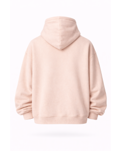 Felpa con Cappuccio Donna Oversize Beige 100% Cotone 320–500 GSM | WoxWear