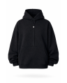 Women's Oversize Fit Black 100% Cotton Hoodie