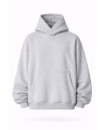 Women's Oversize Fit 100% Cotton Gray Hoodie