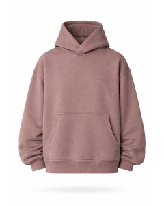 Sudadera con Capucha Marrón Oversize Mujer 100% Algodón 320–500 GSM | WoxWear