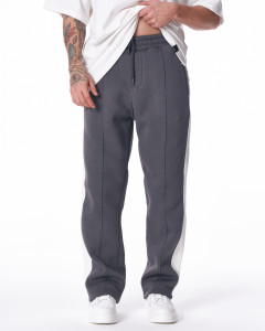 Men's Gray-White Color Oversize Jogger
