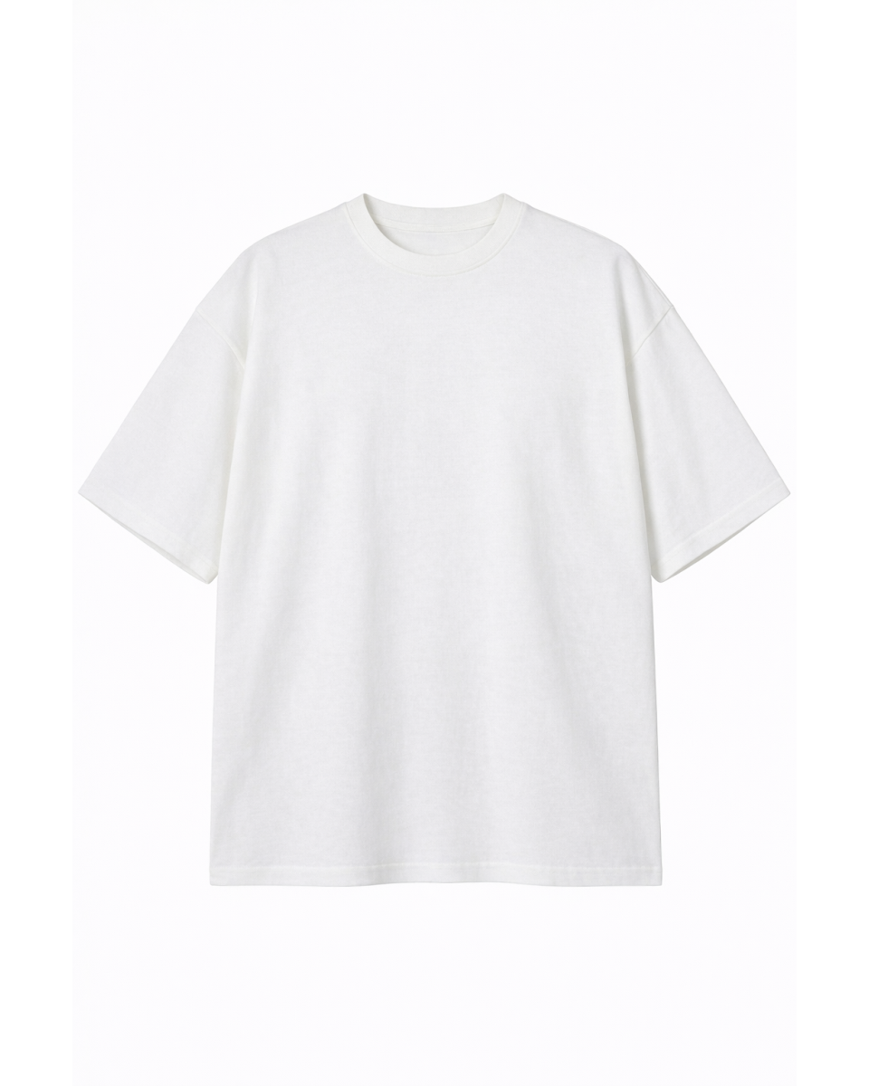 T-Shirt Donna Oversize Bianco 100% Cotone 180–300 GSM | WoxWear