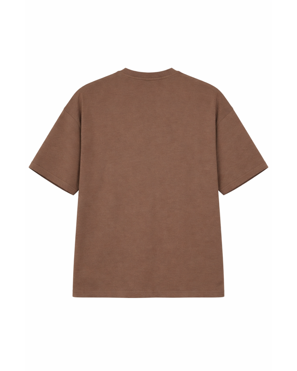 Dames Oversize Bruine T-Shirt 100% Katoen 180–300 GSM | WoxWear 2
