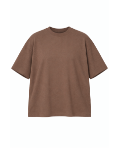 Damen Oversize Braunes T-Shirt 100% Baumwolle 180–300 GSM | WoxWear