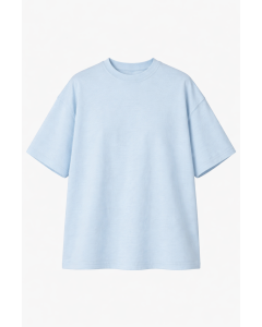 Camiseta Oversize Azul Claro Mujer 100% Algodón 180–300 GSM | WoxWear