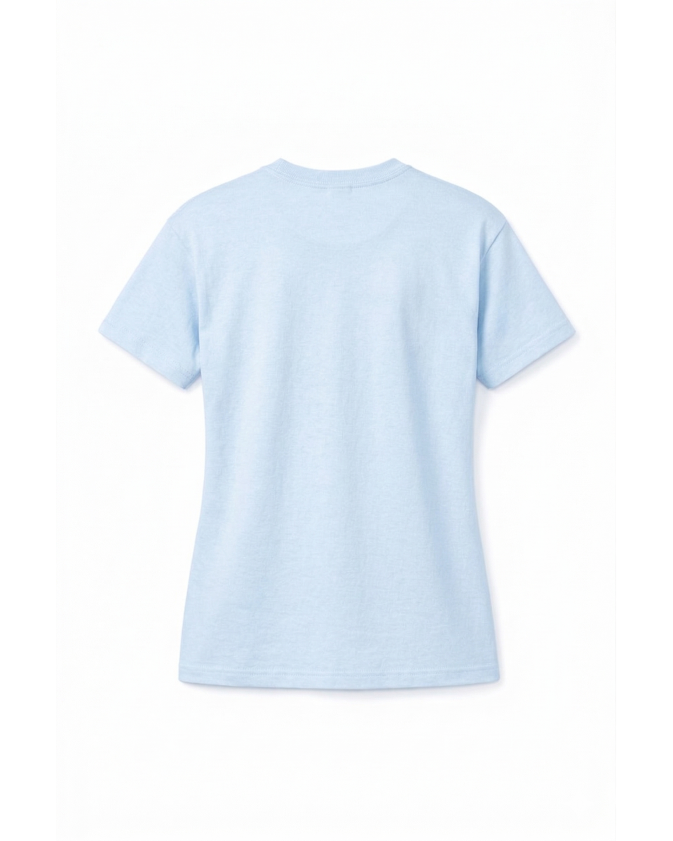 Dames Lichtblauwe Regular Fit T-Shirt 100% Katoen 180–300 GSM | WoxWear 2