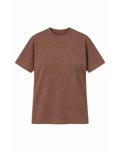 Женская Коричневая Футболка Regular Fit 100% Хлопок 180–300 GSM | WoxWear