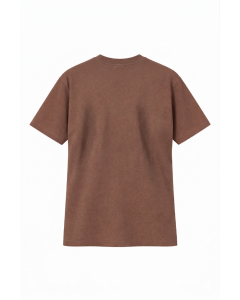 Women's Brown T-Shirt Regular Fit 100% Cotton 180–300 GSM | WoxWear
