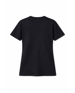 Camiseta Regular Fit Negra Mujer 100% Algodón 180–300 GSM | WoxWear