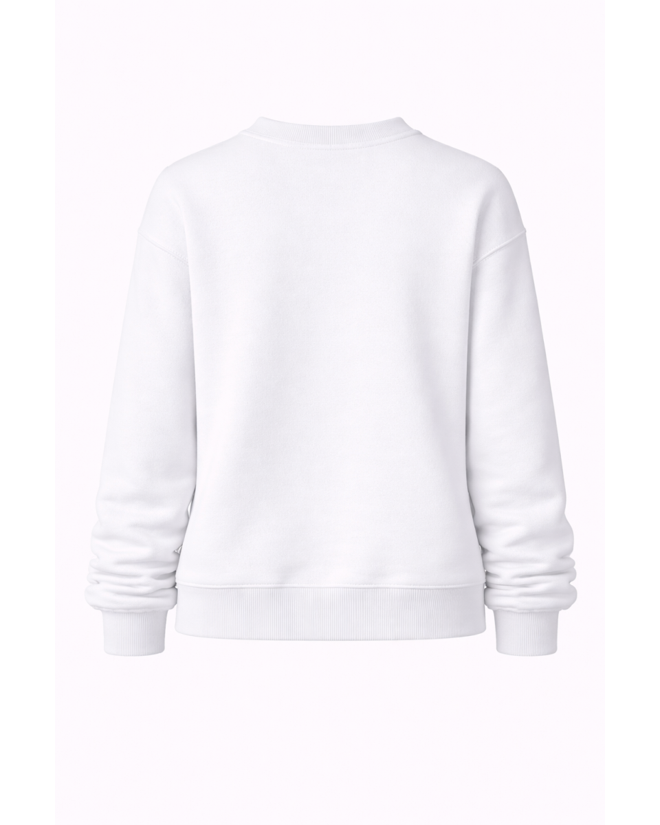 Женский Белый Свитшот Regular Fit 320–500 GSM | WoxWear 2