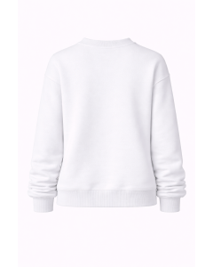 Женский Белый Свитшот Regular Fit 320–500 GSM | WoxWear
