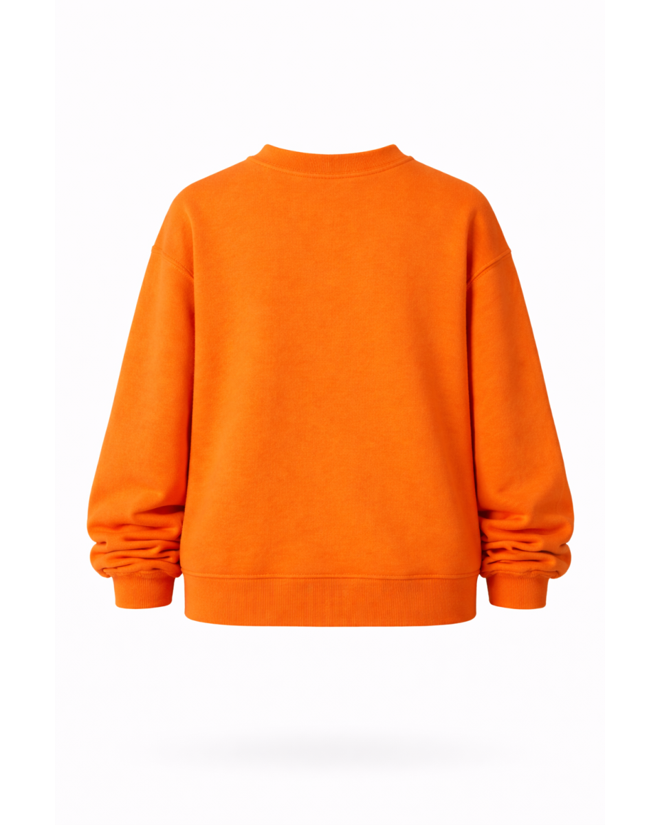 Dames Regular Fit Oranje Sweatshirt 320–500 GSM | WoxWear