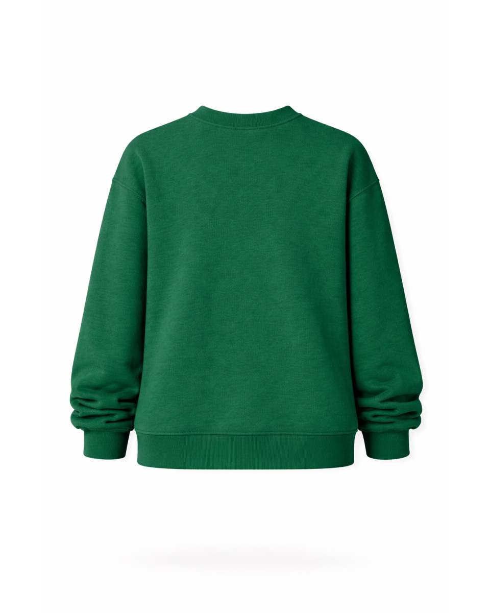 Damen Regular Fit Grünes Sweatshirt 320–500 GSM | WoxWear