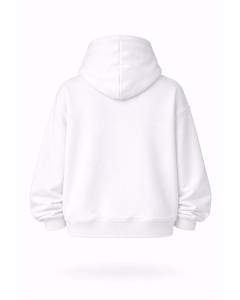 Women's Regular Fit 100% Cotton White Hoodie 320–500 GSM | WoxWear