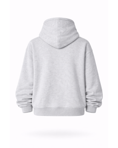 Felpa con Cappuccio Donna Regular Fit Grigia 100% Cotone 320–500 GSM | WoxWear