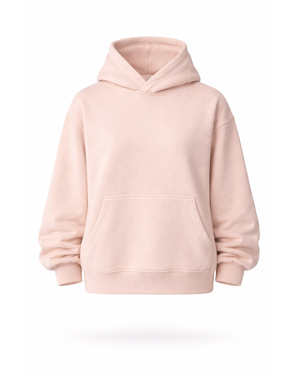 Damen Regular Fit Beiges Hoodie 100% Baumwolle 320–500 GSM | WoxWear