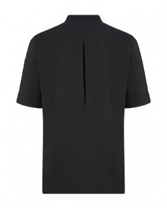 Black Short Sleeve Classic Chef Shirt | WoxWear