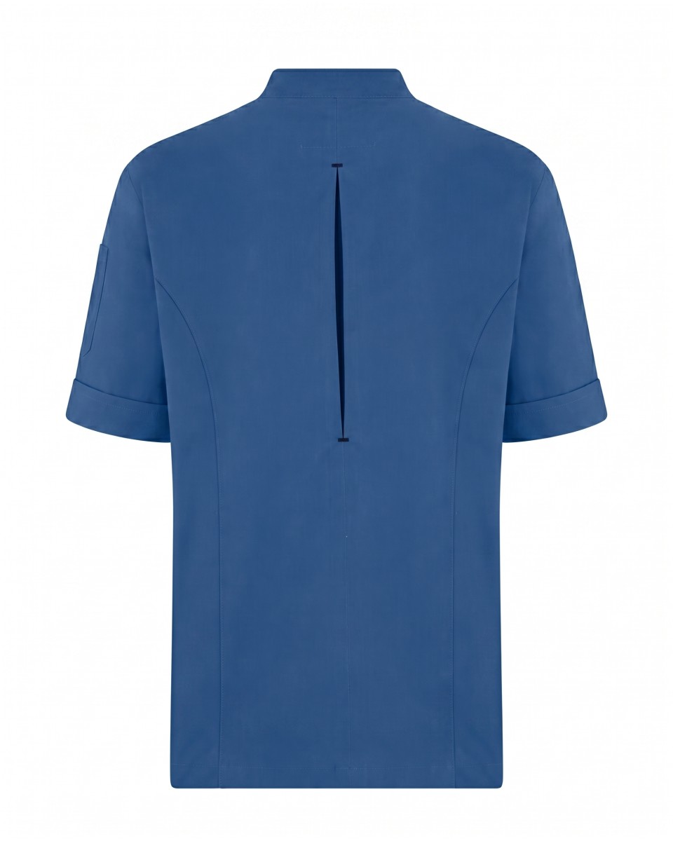 Blue Classic Short Sleeve Chef Shirt | WoxWear 2