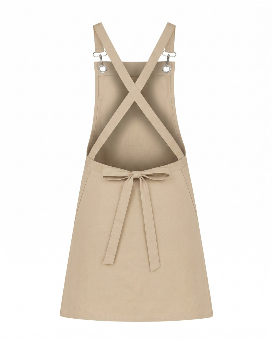 Beige Cross-Back Koks Schort | WoxWear 2