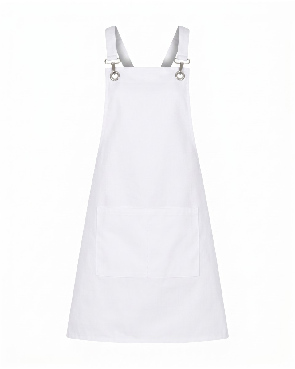 Cross-Back White Chef Apron | WoxWear