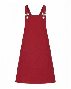 Cross-Back Red Color Chef Apron | WoxWear