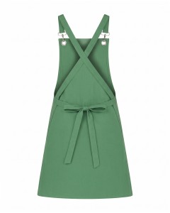 Green Color Cross-Back Chef Apron | WoxWear