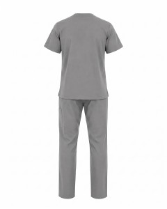 Gray Short Sleeve Men’s Nurse Scrub Set | WoxWear