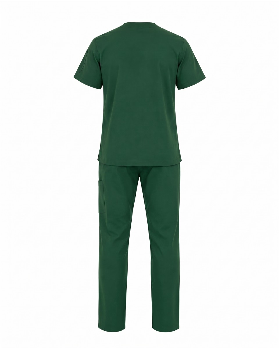 Conjunto De Enfermero Hombre Verde De Manga Corta | WoxWear