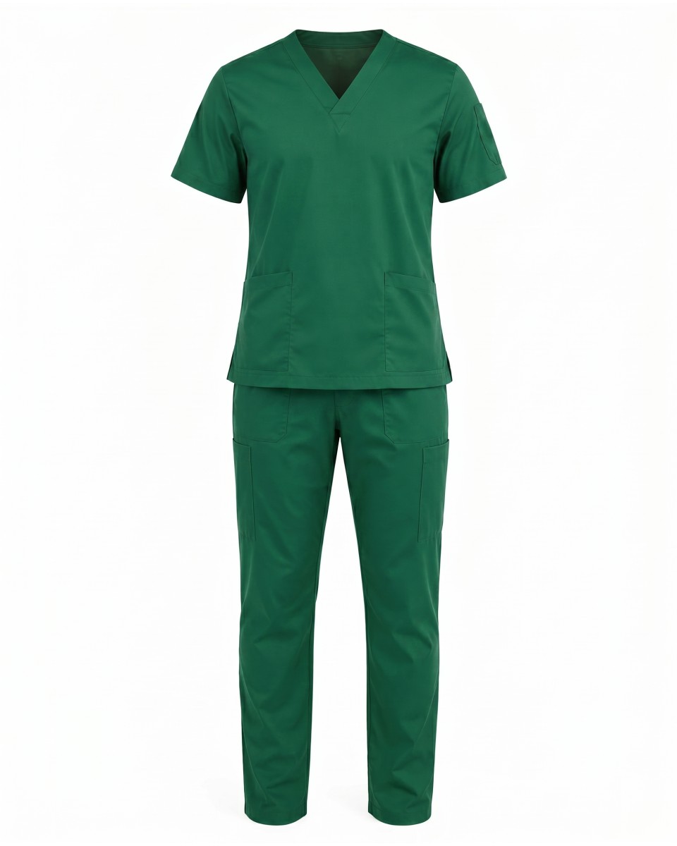 Completo Infermiere Uomo Verde A Manica Corta | WoxWear 2
