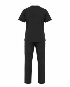 Black Short Sleeve Men’s Nurse Scrub Set | WoxWear
