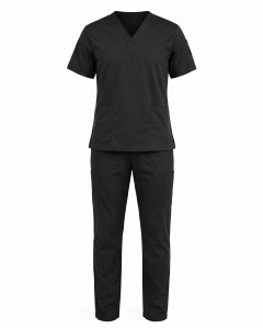 Schwarzes Kurzarm-Herrenpflegeset | WoxWear