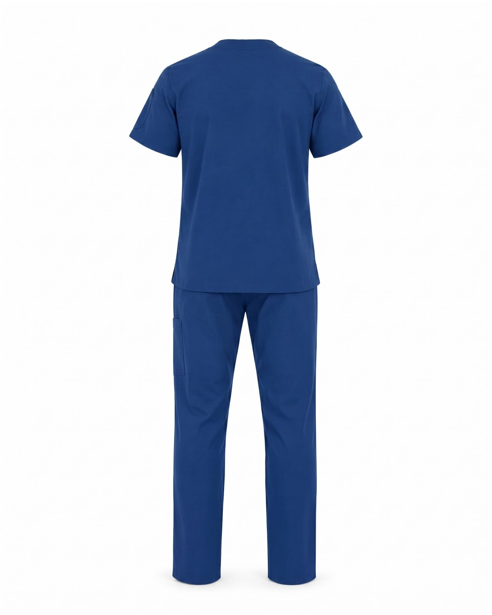 Blauwe Heren Zorgset Met Korte Mouwen | WoxWear