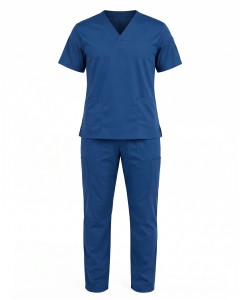Blaues Kurzarm-Herrenpflegeset | WoxWear
