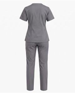 Graues Kurzarm-Damenpflegeset | WoxWear