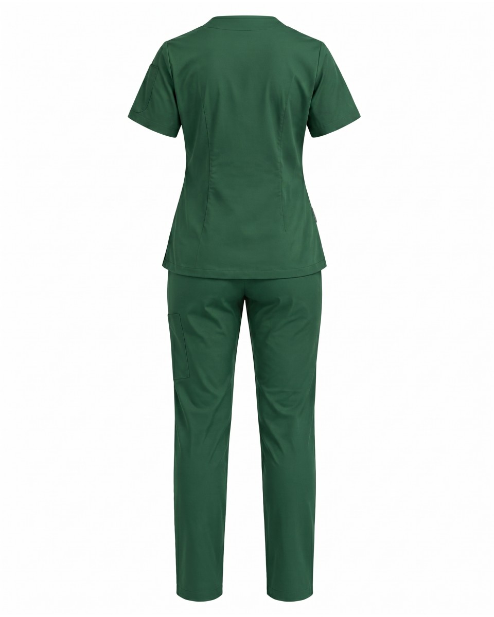 Green Short Sleeve Women’s Nurse Scrub Set | WoxWear 2