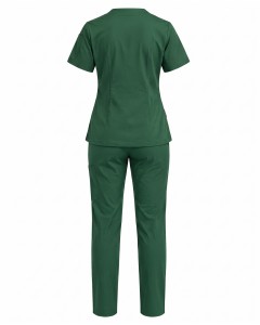 Groene Dames Zorgset Met Korte Mouwen | WoxWear