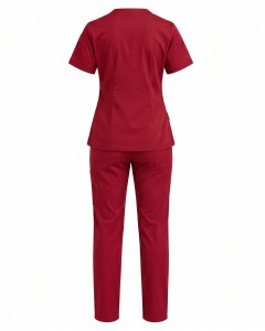Rotes Kurzarm-Damenpflegeset | WoxWear