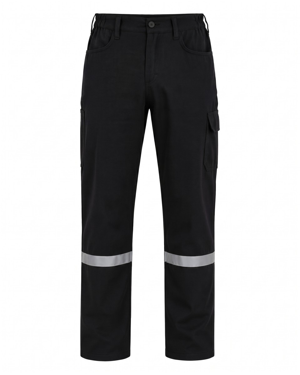 Schwarzes Herren Winter-Arbeitsset Mit Reflektoren | WoxWear