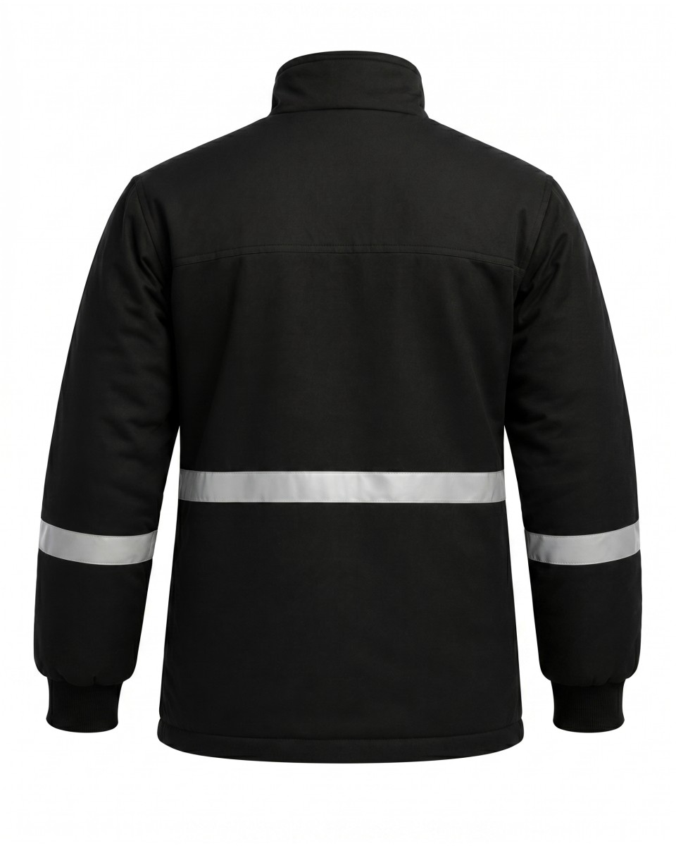 Reflective Black Men’s Winter Workwear Set | WoxWear