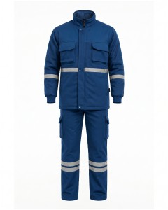 Reflective Blue Men’s Winter Workwear Set | WoxWear