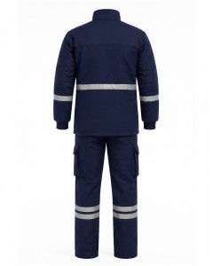 Reflective Blue Men’s Winter Workwear Set | WoxWear