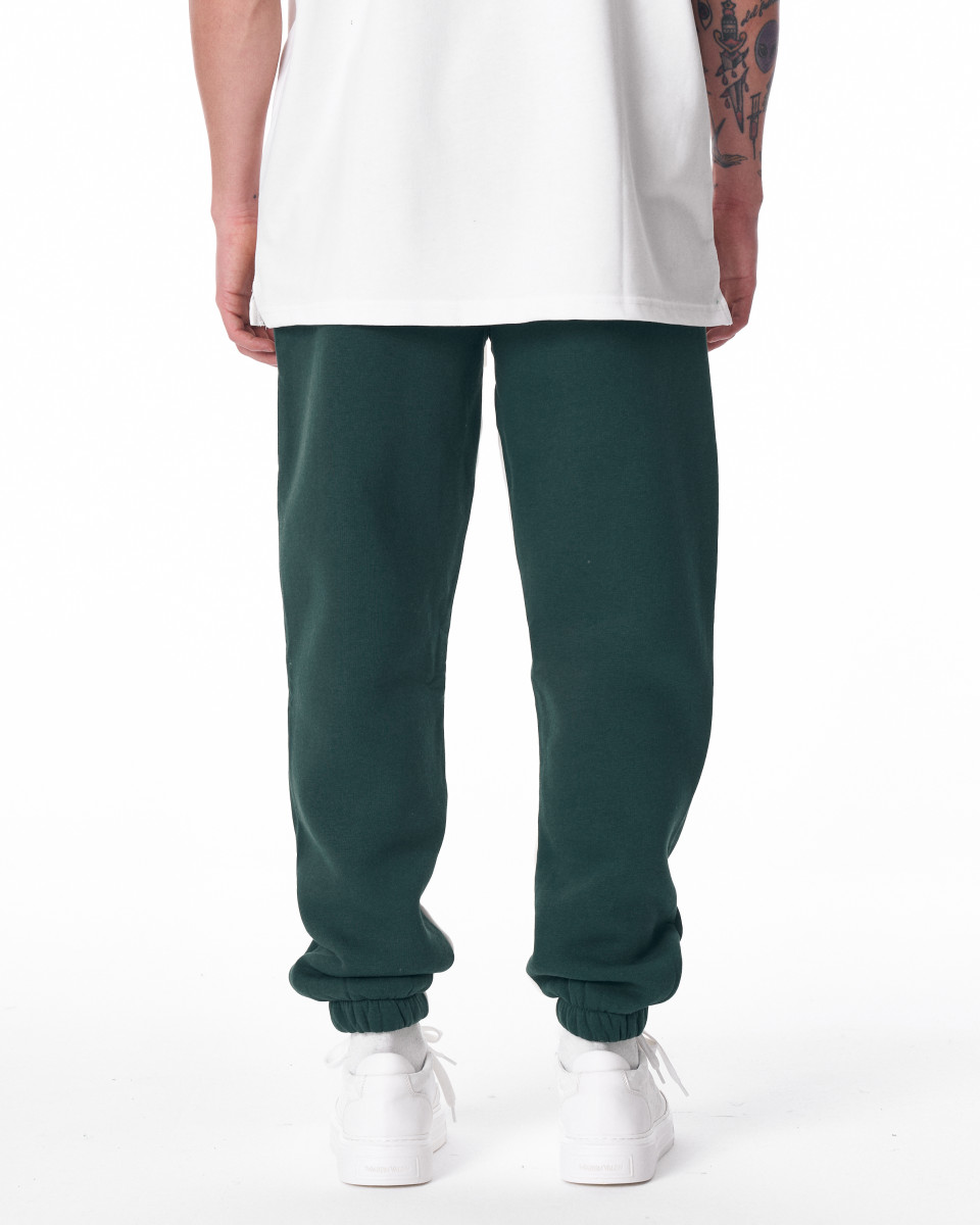 Men's Khaki-White Color With Elastic Cuffs Oversize Jogger