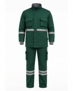 Reflective Green Men’s Winter Workwear Set | WoxWear