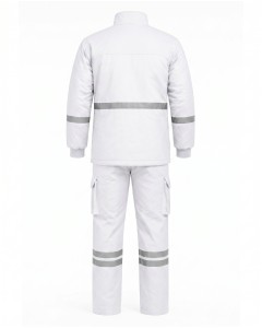 Witte Heren Winter Werkset Met Reflecterende Details | WoxWear
