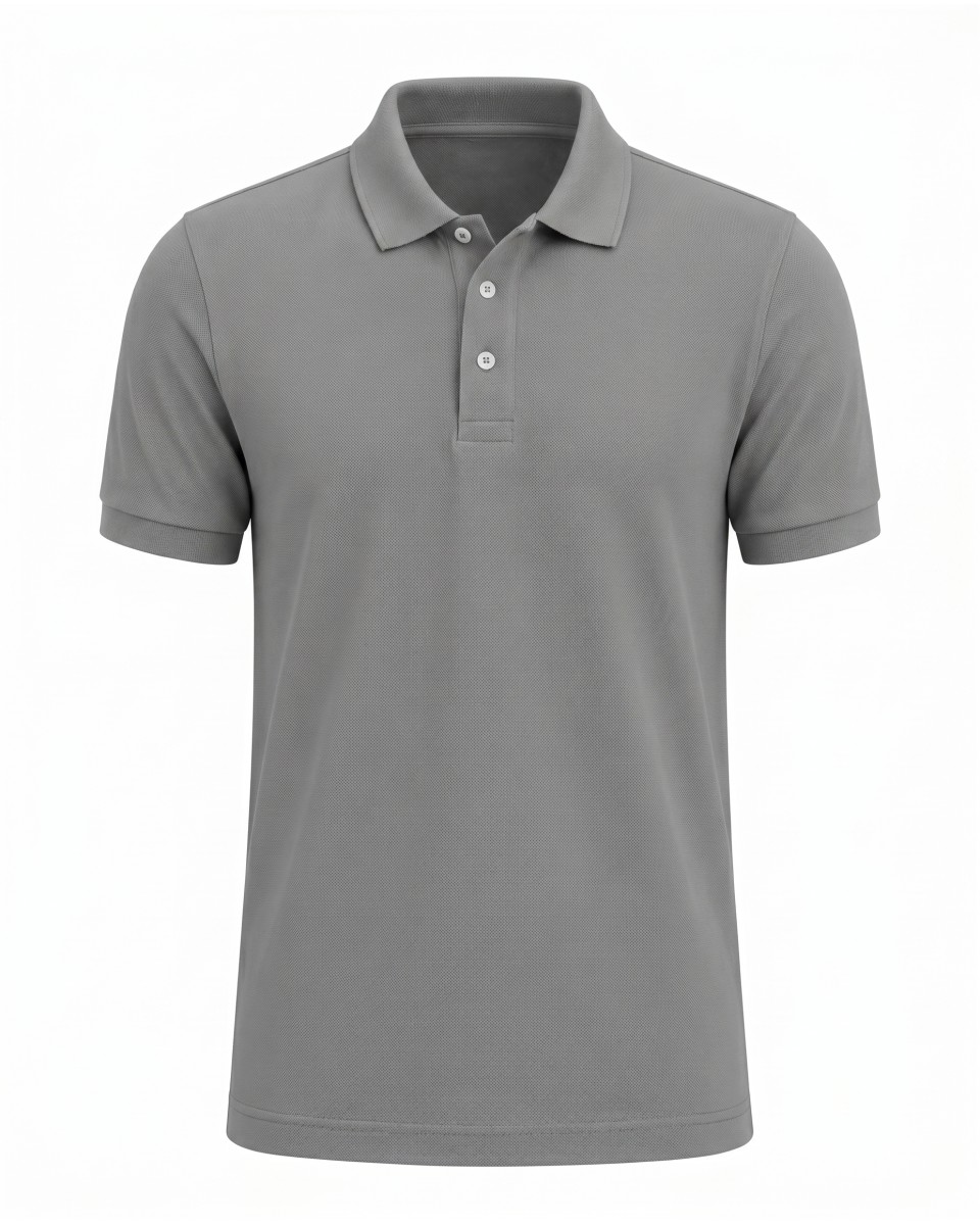 Polo T-Shirt Clásico Gris Para Hombre | WoxWear