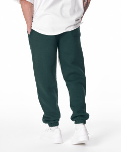 Men's Khaki-White Color With Elastic Cuffs Oversize Jogger